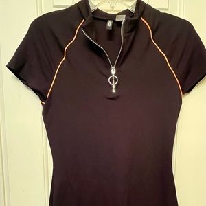H&M mini dress, black/orange